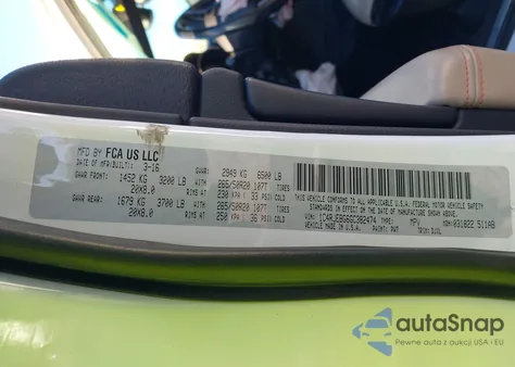 2016 Jeep Grand Cherokee Limited 75Th Anniversary z USA, uszkodzony, nr VIN 1C4RJEBG6GC382474